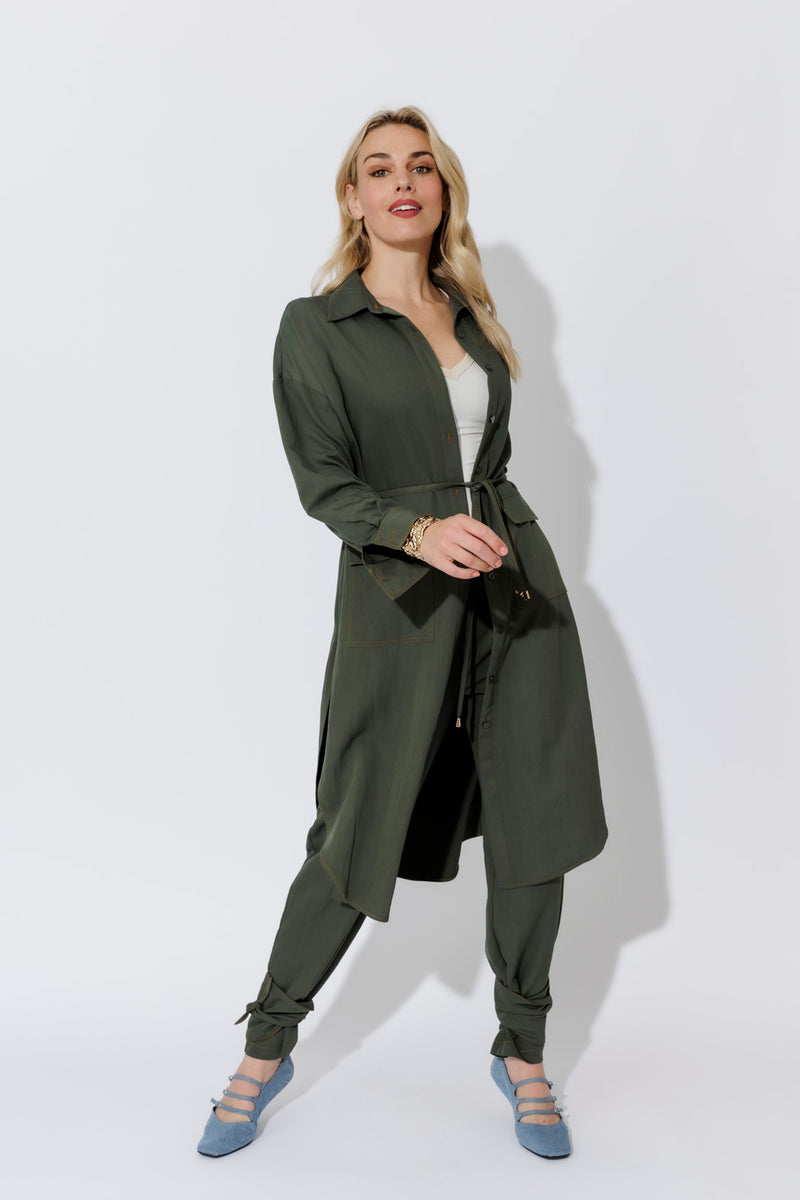 Khaki Cargo Overshirt
