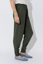 Khaki Tie Hem Pant