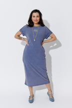 Indigo Washed Cotton Sport Dress