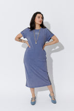 Indigo Washed Cotton Sport Dress