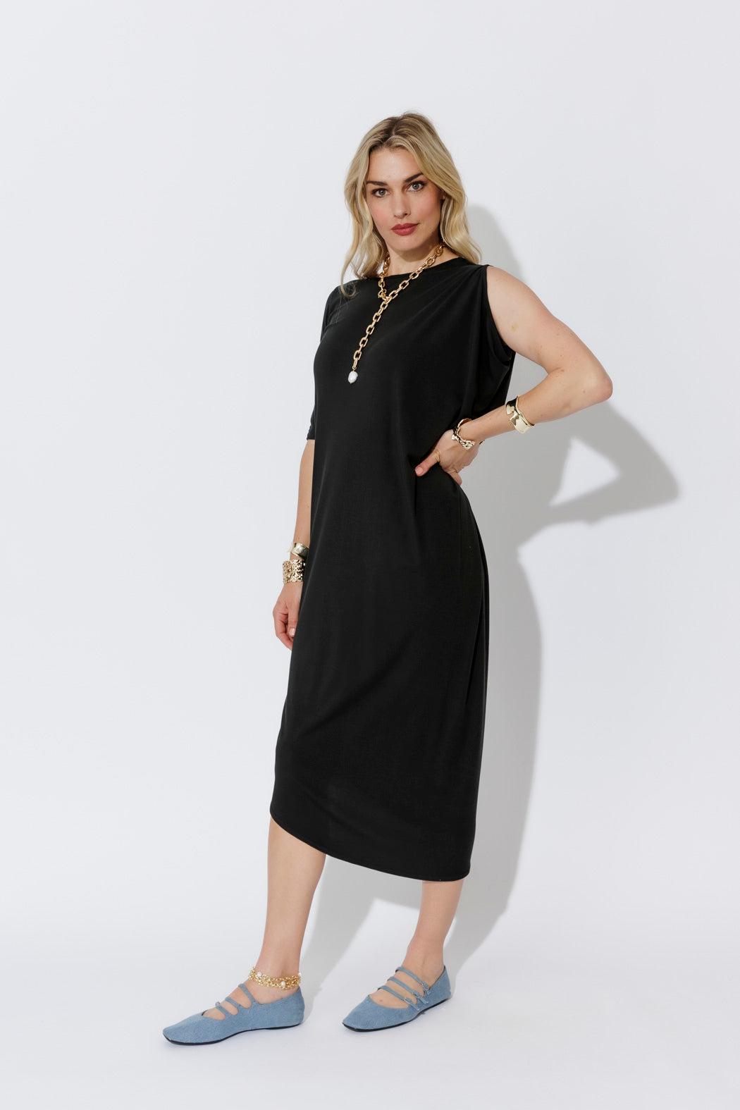 Black Tencel Lola Dress