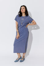 Indigo Washed Cotton Sport Dress