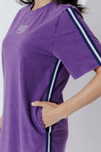 Purple Washed Mini Sport Dress