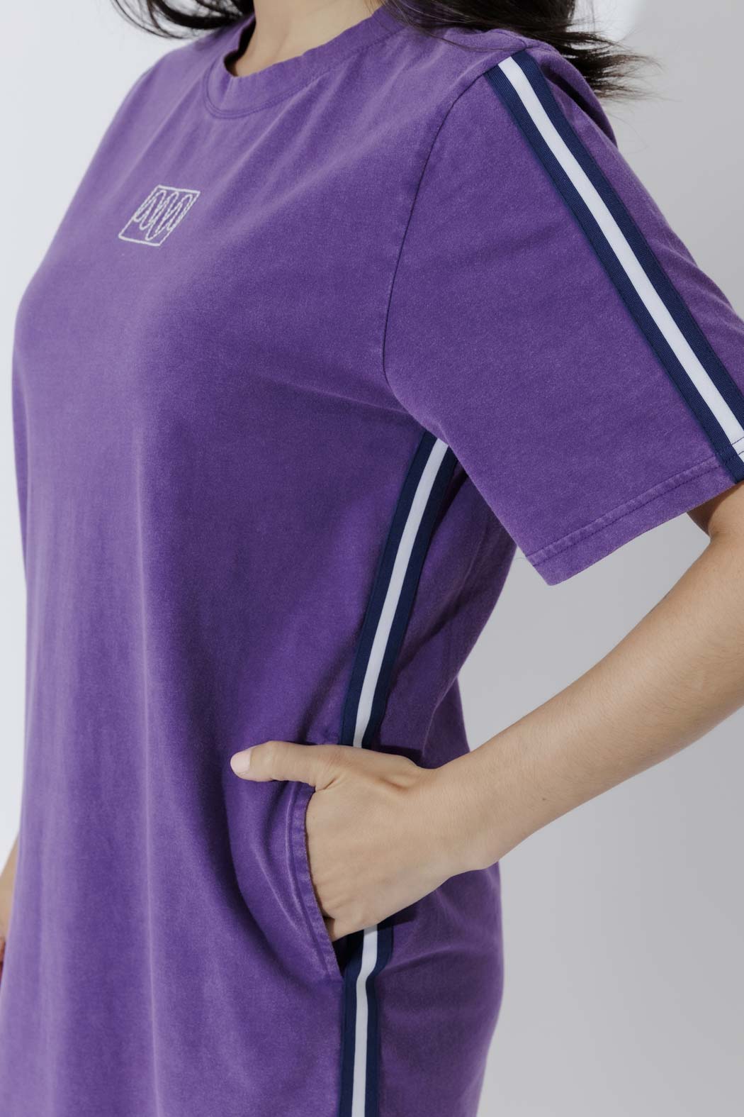 Purple Washed Mini Sport Dress