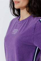 Purple Washed Mini Sport Dress