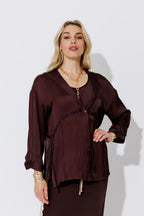 Chocolate Glow Hooded Shirt