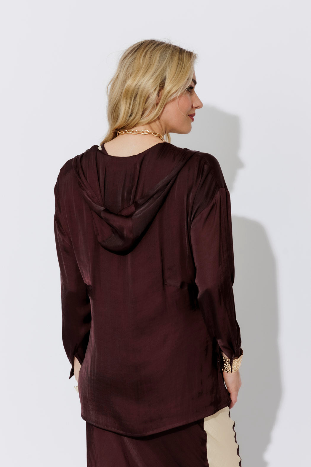 Chocolate Glow Hooded Shirt