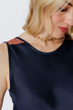 Navy Glow Bias Cami