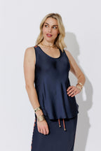 Navy Glow Bias Cami