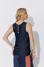 Navy Glow Bias Cami