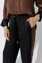 Black Glow Panel Pant