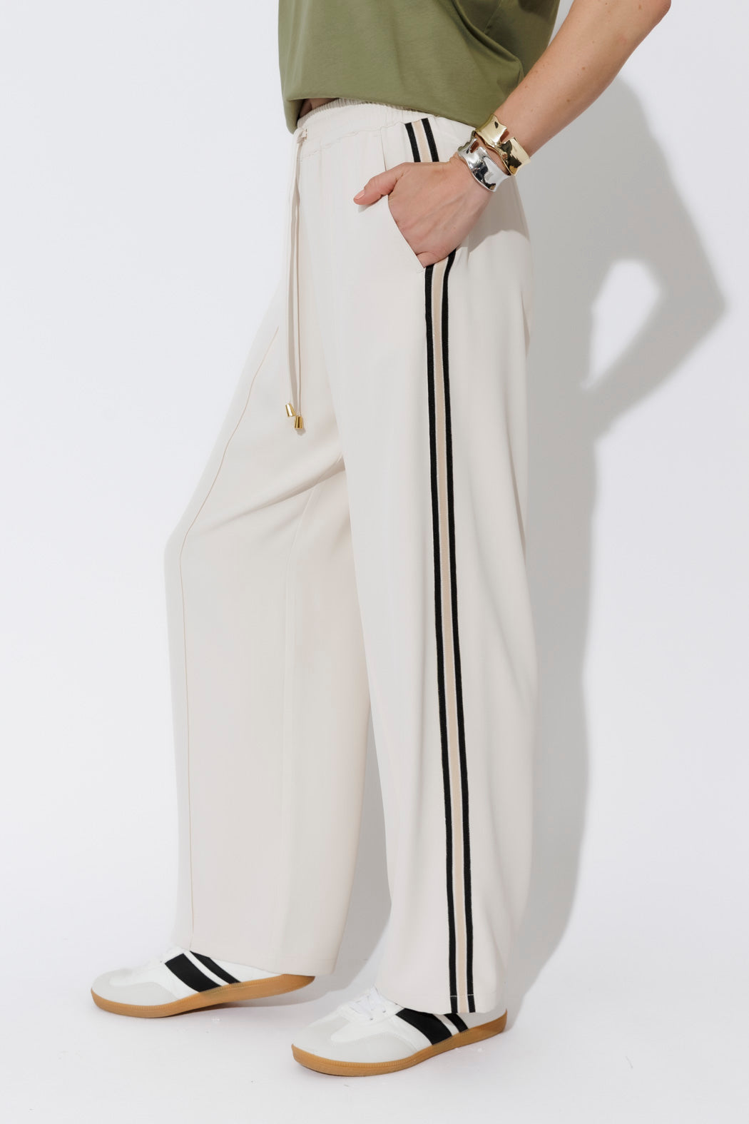 Ivory Euro Pintuck Sport Pant
