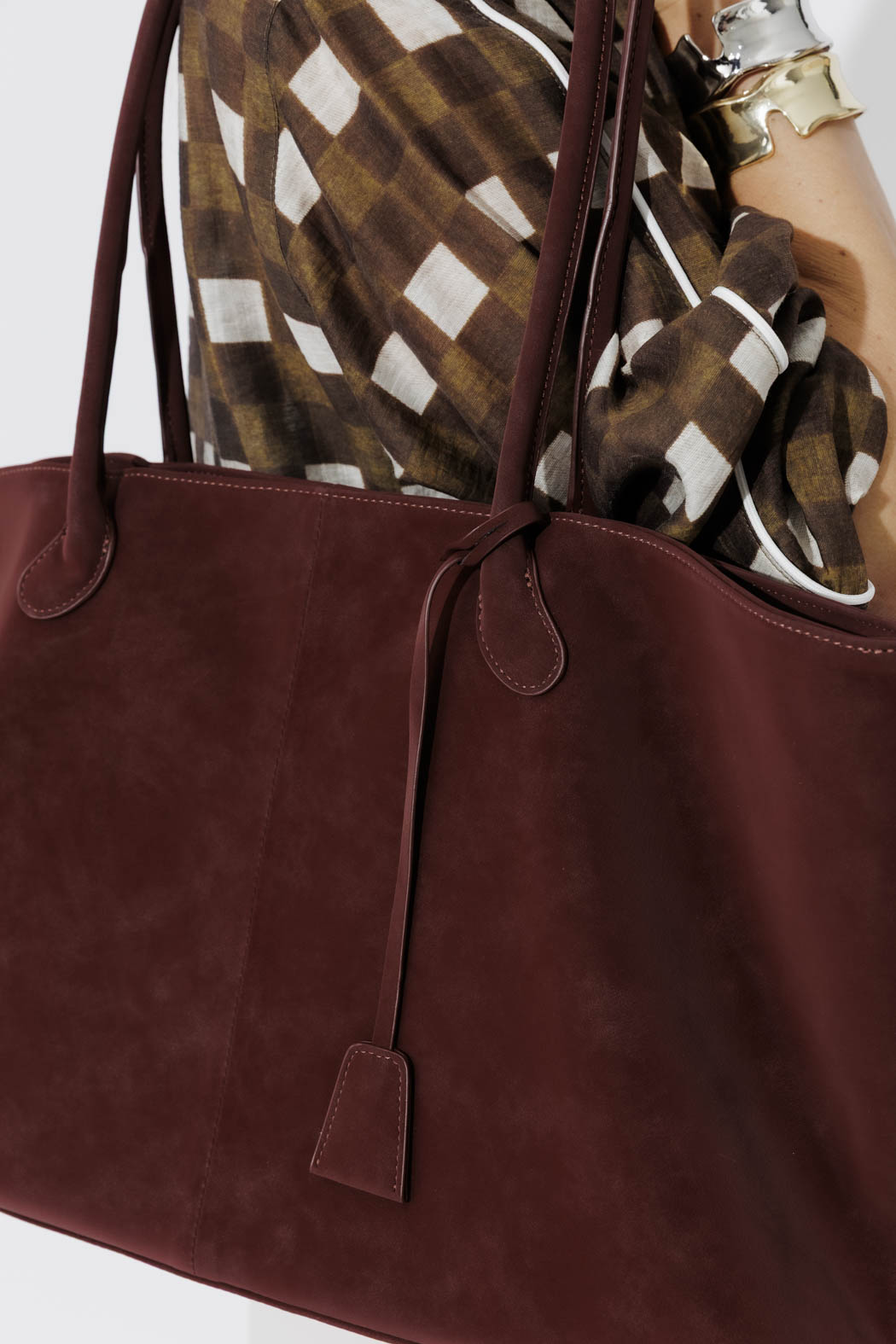 Burgundy Director Tote Bag