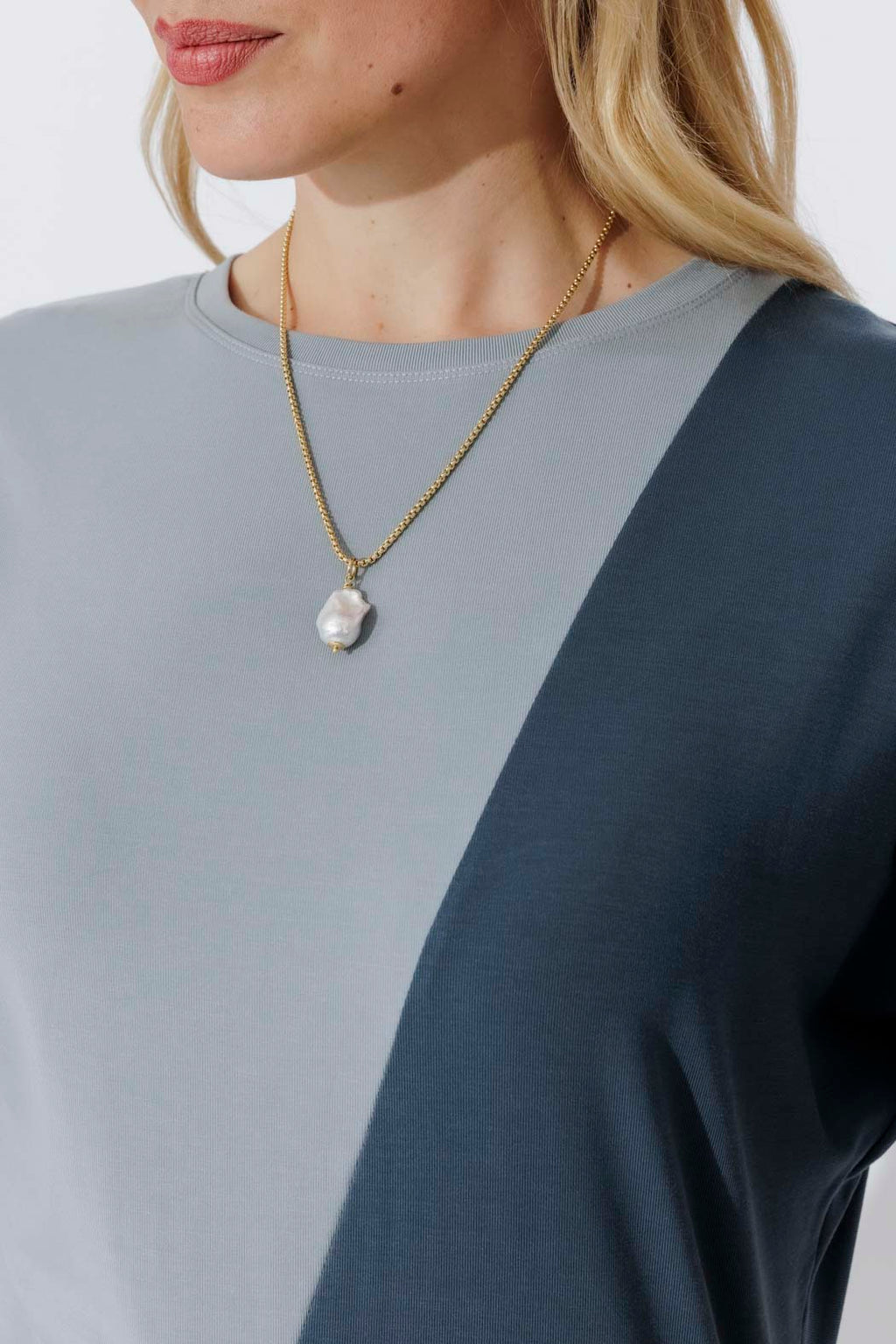 Blue Tencel Dolman Dress