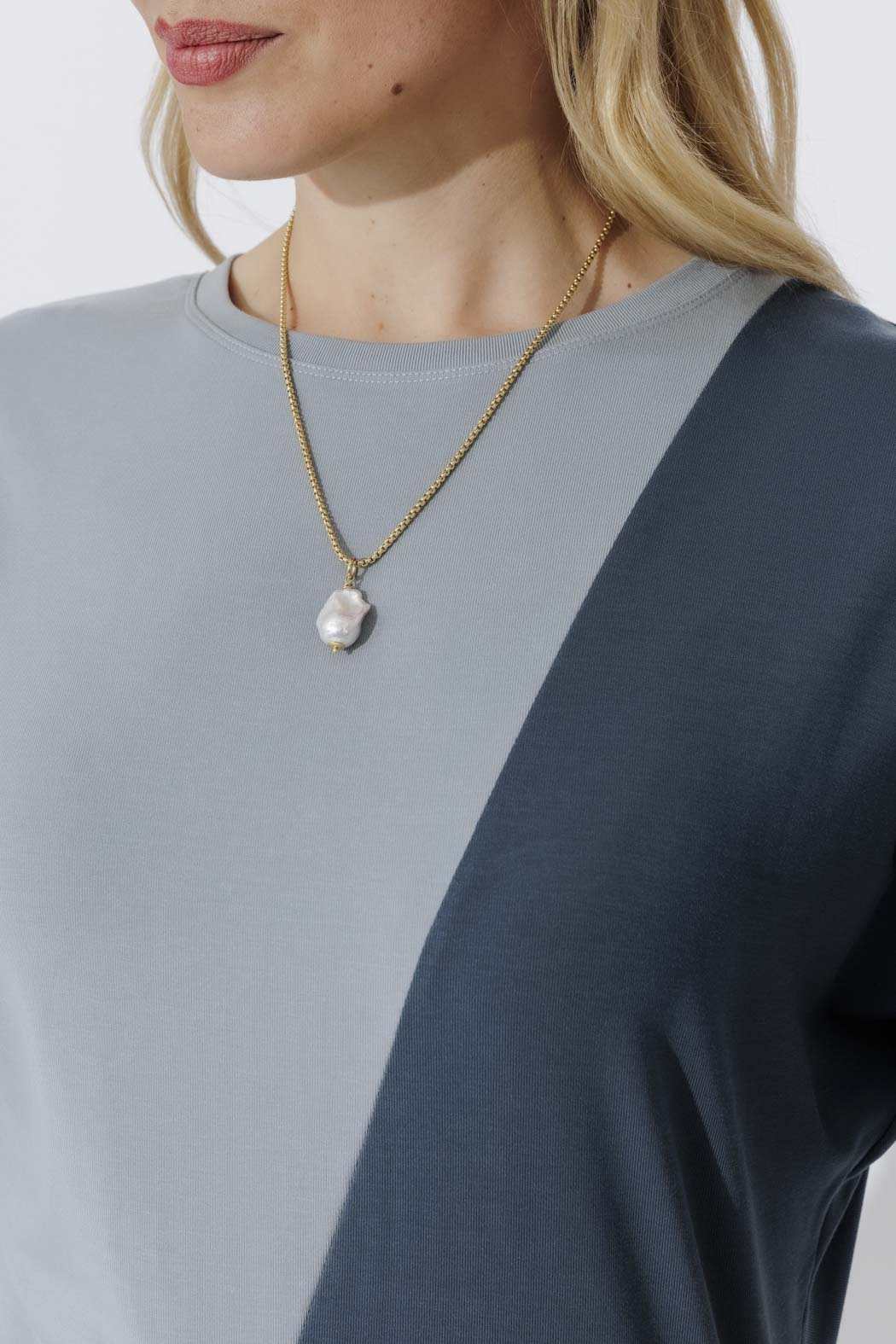 Blue Tencel Dolman Dress