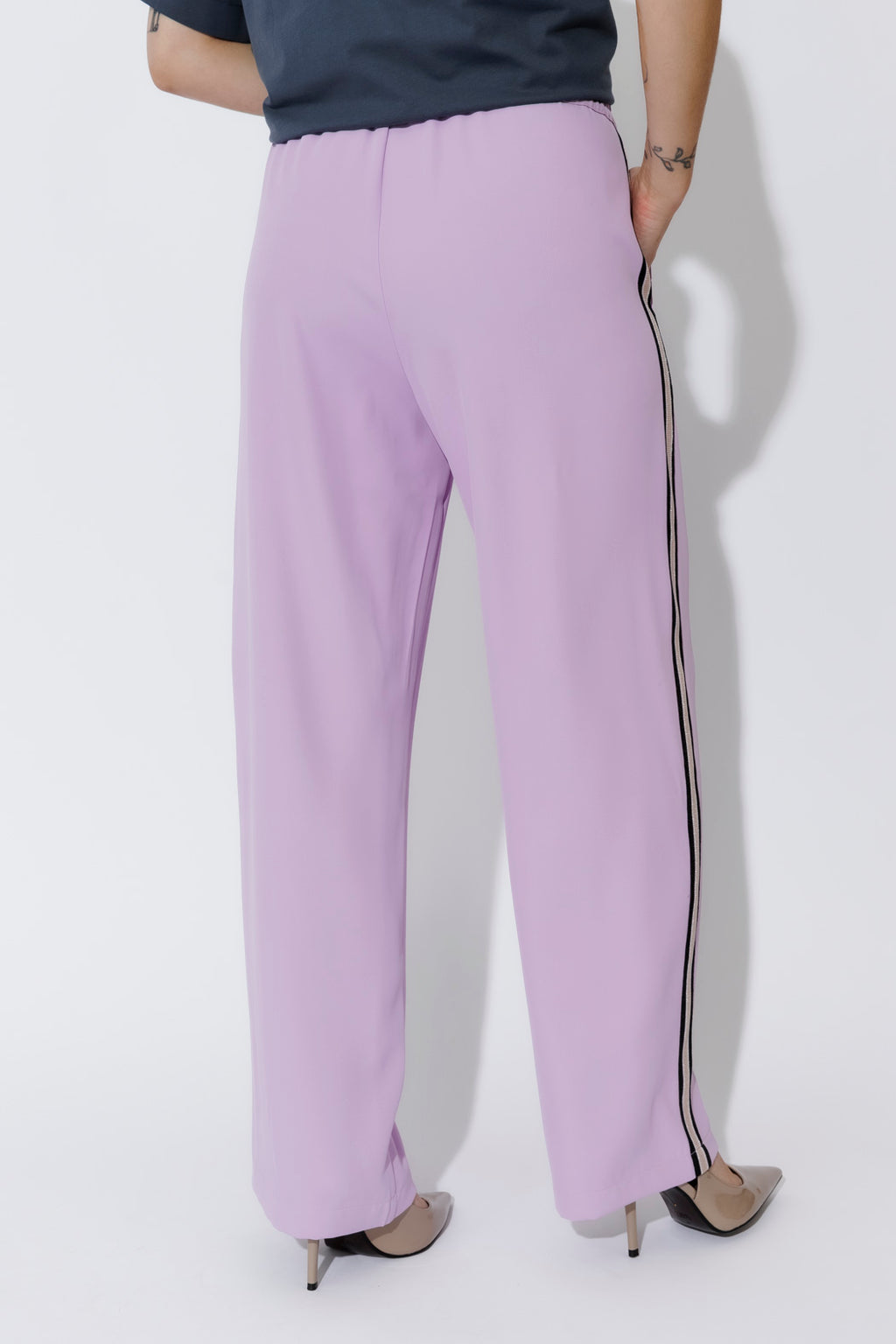 Lilac Euro Pintuck Sport Pant