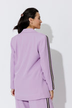 Lilac Euro Stripe Boyfriend Blazer