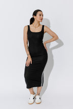 Black Tencel Tennis Dress