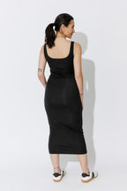 Black Tencel Tennis Dress