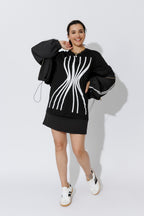 Black Euro Sport Mini Skirt