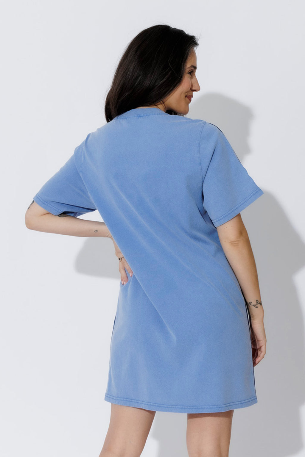 Cornflower Washed Mini Sport Dress