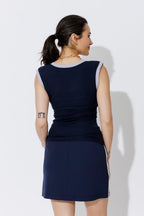 Navy Tencel Trim Cami