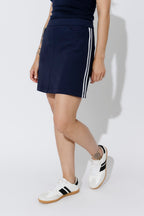 Navy Euro Sport Mini Skirt