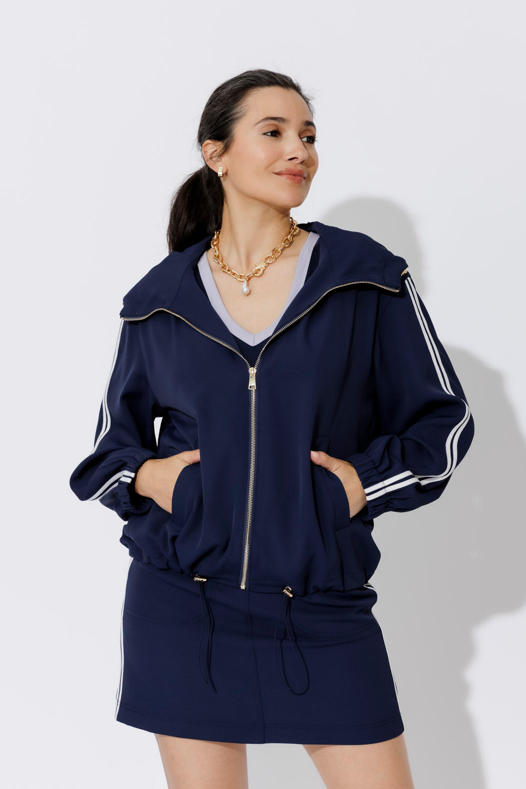 Navy Euro Sport Jacket