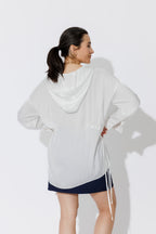 White Glow Hooded Shirt
