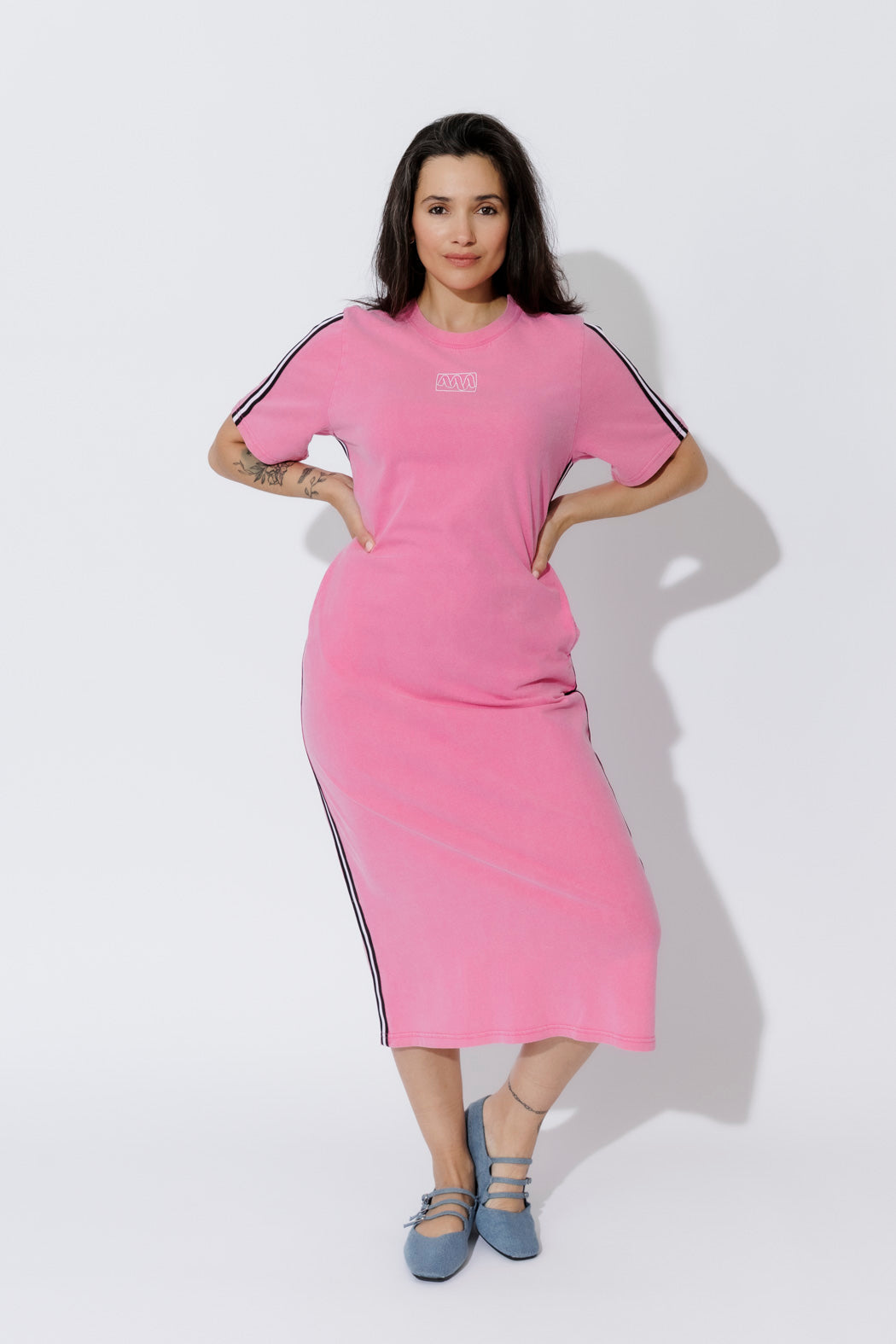 Pink Washed Cotton Sport Dress