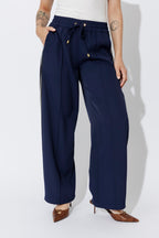 Navy Euro Pintuck Sport Pant