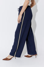 Navy Euro Pintuck Sport Pant