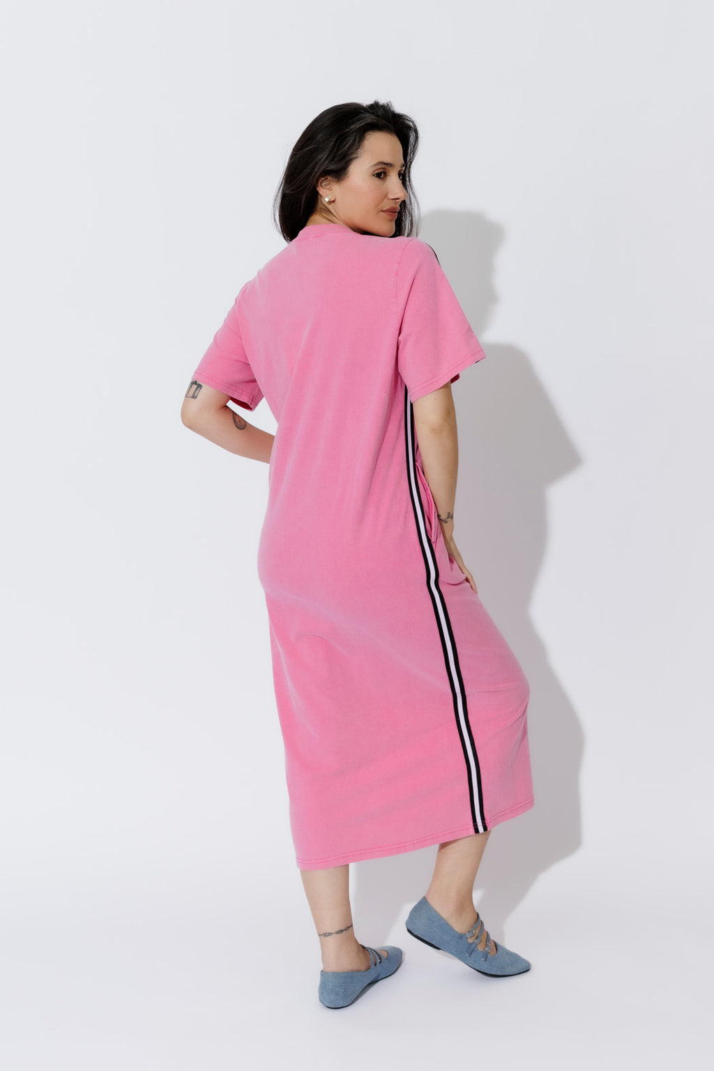 Pink Washed Cotton Sport Dress