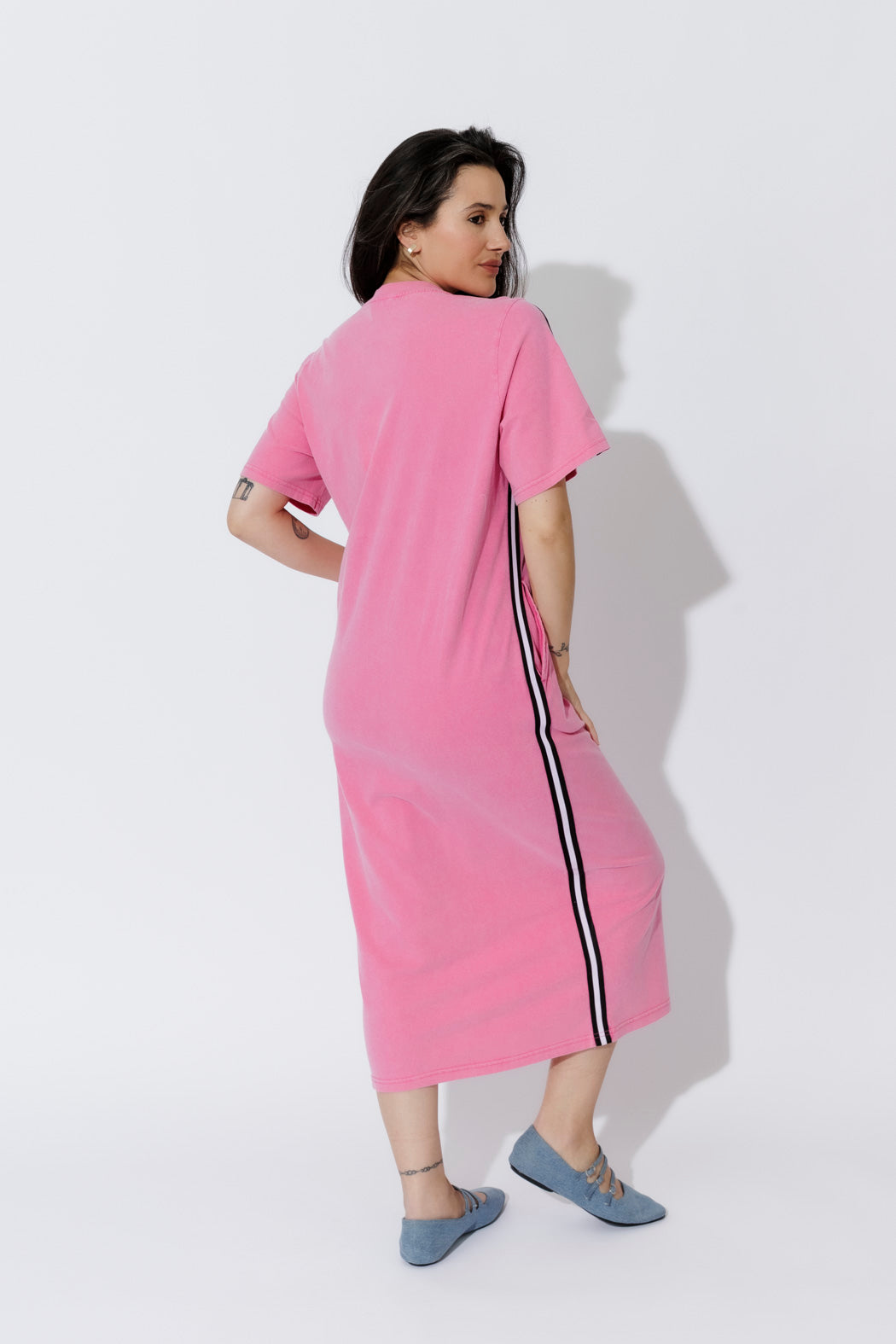 Pink Washed Cotton Sport Dress