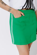 Green Euro Sport Mini Skirt