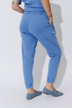 Cornflower Washed Cotton Slouch Pant
