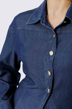 Dark Denim Tencel Hourglass Shirt