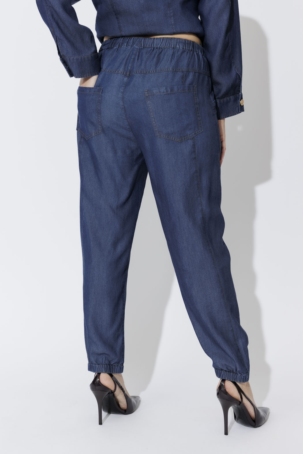 Dark Denim Tencel Jogger Pant
