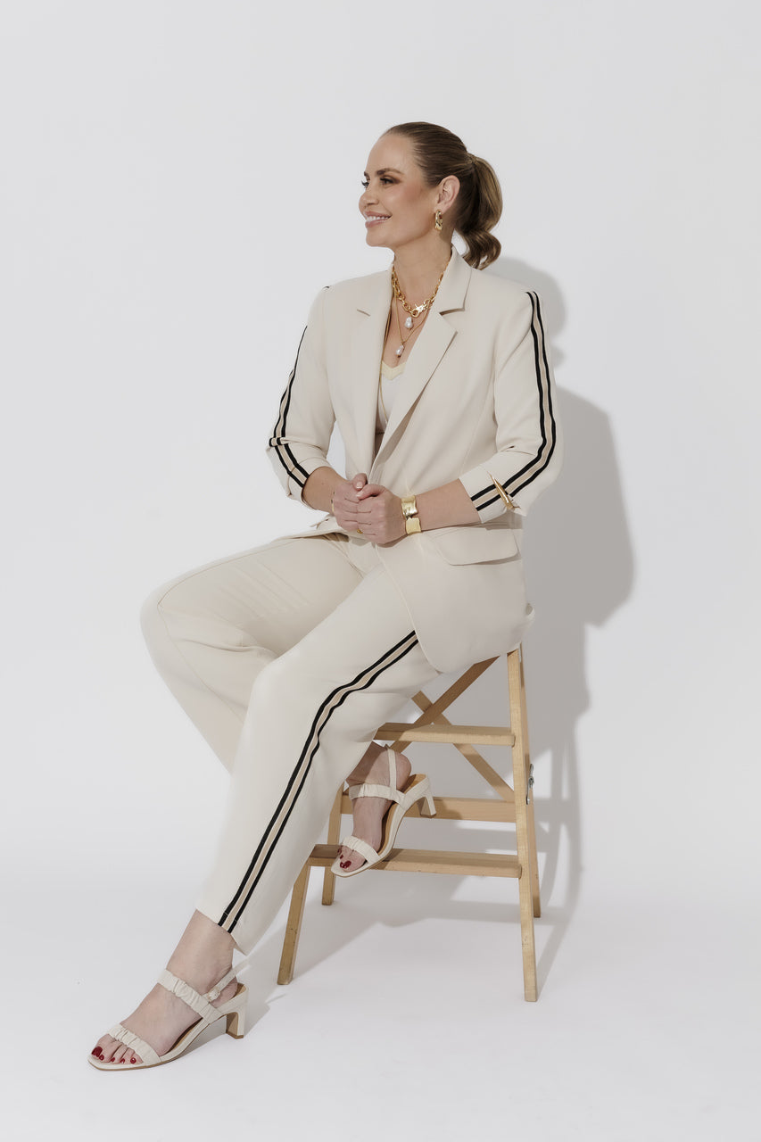 Ivory Euro Pintuck Sport Pant