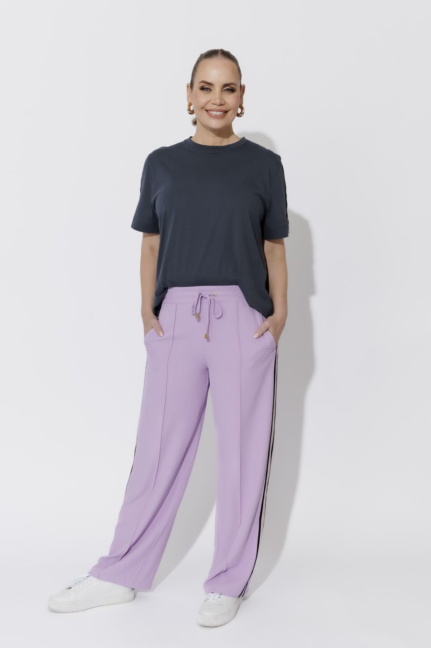 Lilac Euro Pintuck Sport Pant