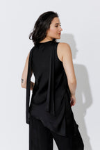 Black Scarf & Bias Cami Set