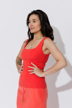 Red Tencel Body Cami