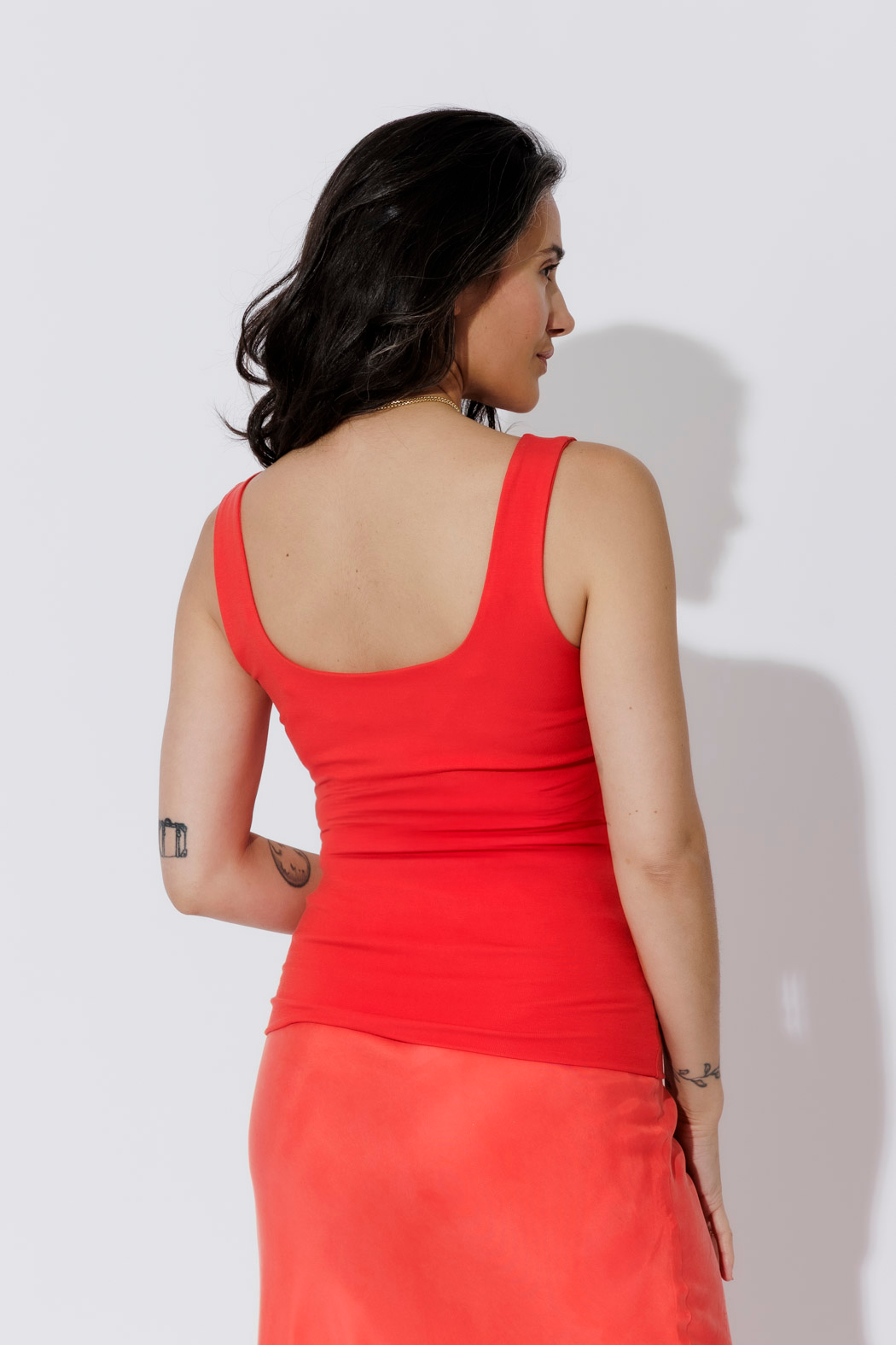 Red Tencel Body Cami
