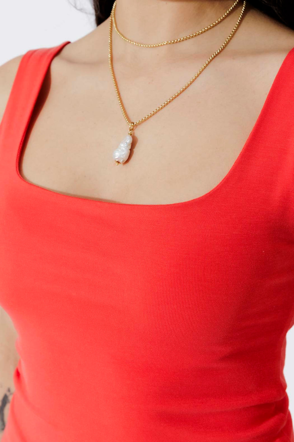 Red Tencel Body Cami