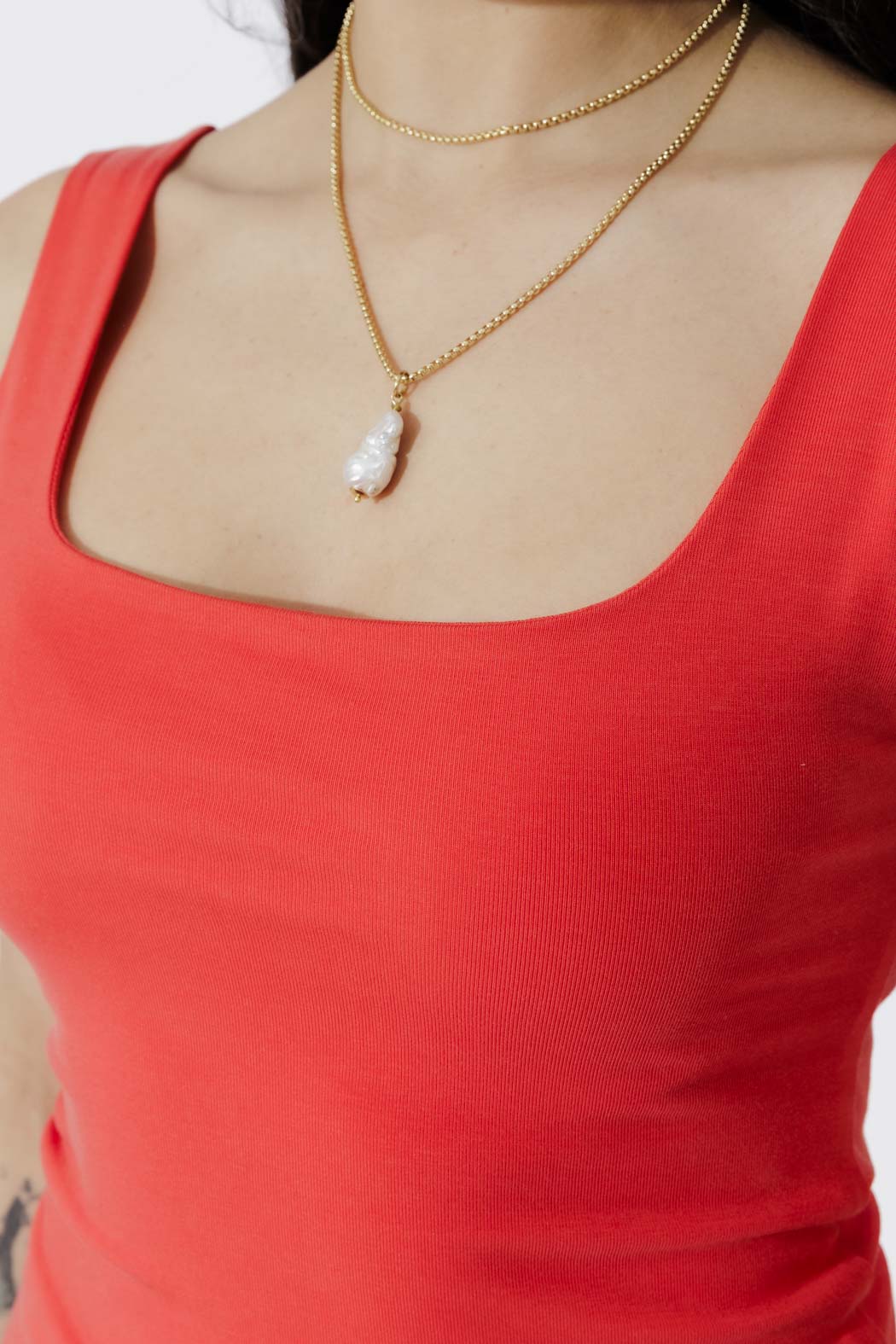 Red Tencel Body Cami
