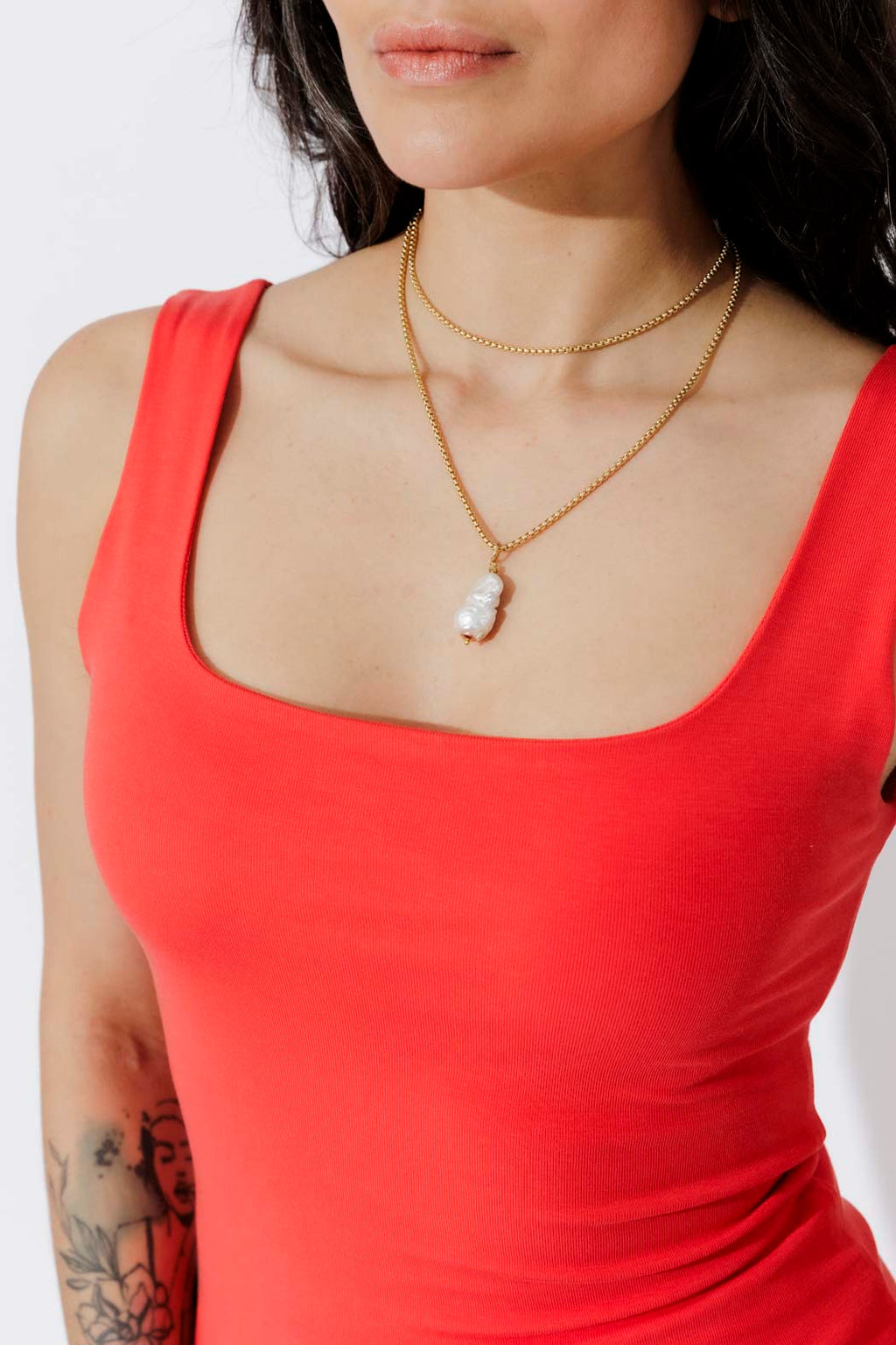 Red Tencel Body Cami