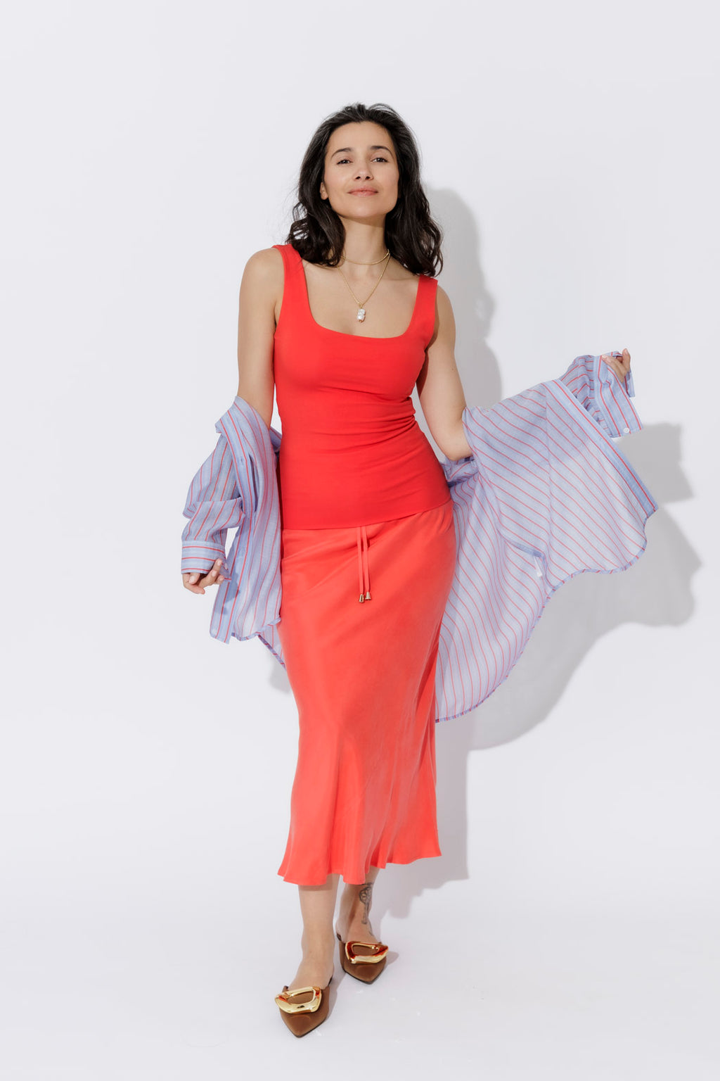 Red Tencel Body Cami