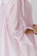 Pale Pink Lyocell Oversized Shirt