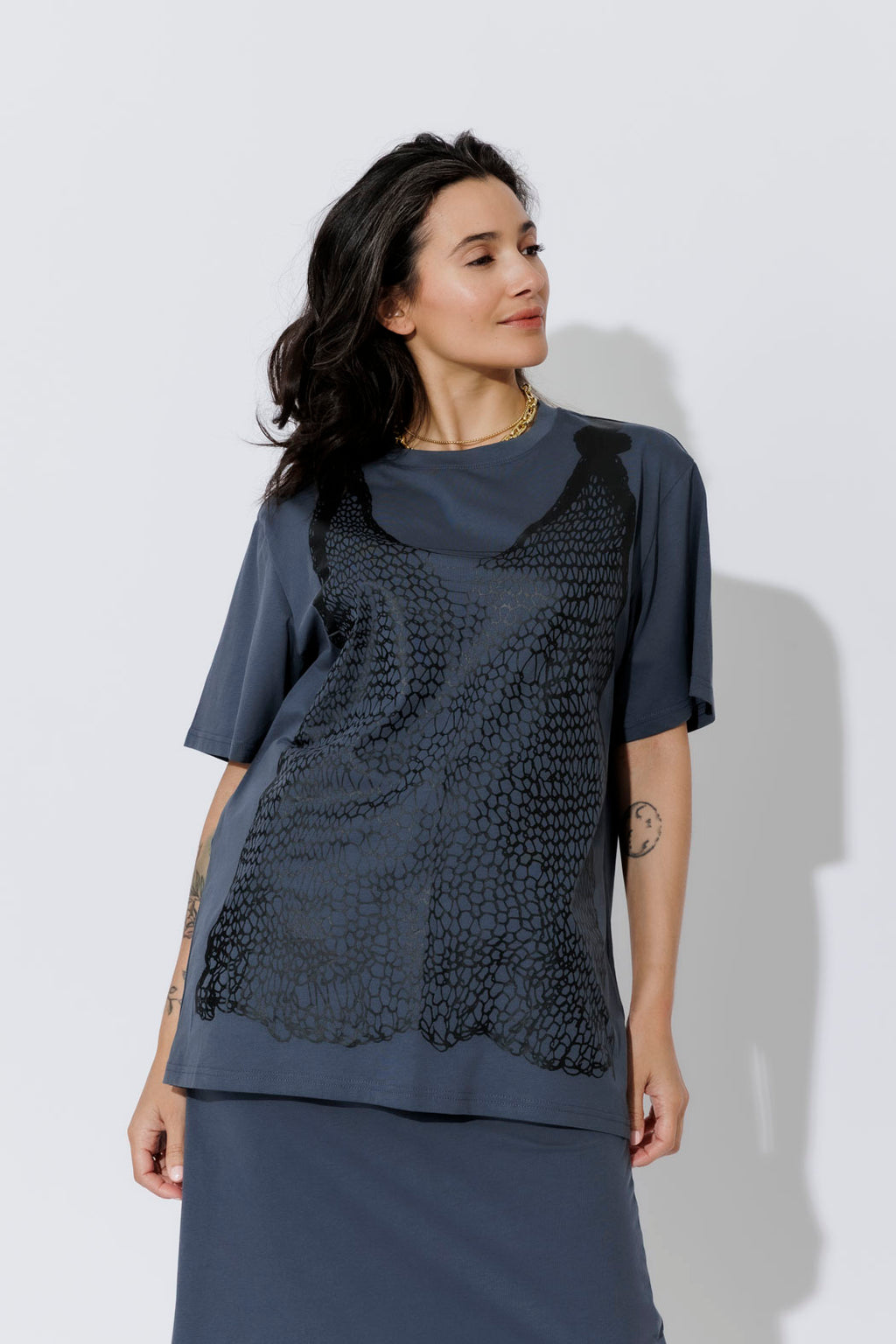 Navy Cotton Nautical T-Shirt