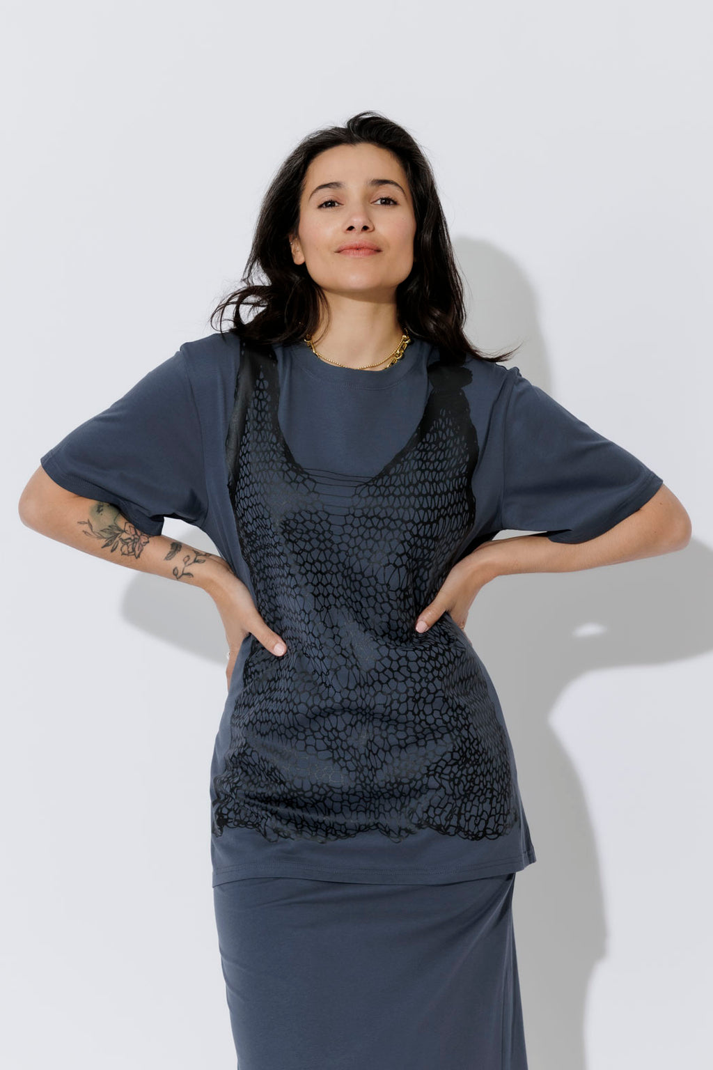 Navy Cotton Nautical T-Shirt